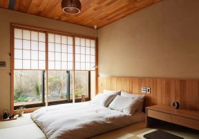 日本风格装修 卧室吊顶家装效果图
