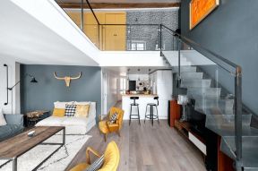 经典loft单身公寓装修设计效果图 