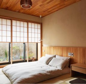 日本风格装修卧室吊顶家装效果图-每日推荐