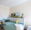 两室一厅房子卧室纯色壁纸装修效果图片
