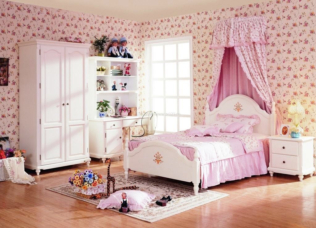 160平米欧式装修粉色卧室效果图