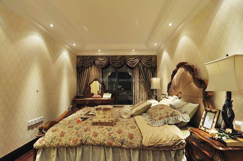 大户型欧式古典卧室设计装修效果图 