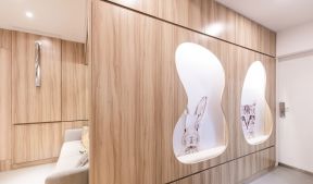 小戶型家裝設(shè)計(jì)圖 木質(zhì)背景墻裝修效果圖片