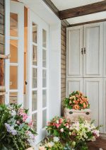 美式别墅阳台花园设计装修效果图片