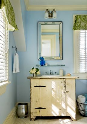 家庭室内卫浴洗手台设计效果图片2023