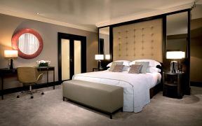 古典风格房间卧室床正确摆放位置图 