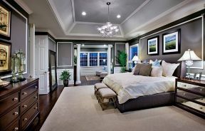 长方形的卧室摆放床图 欧式古典卧室设计