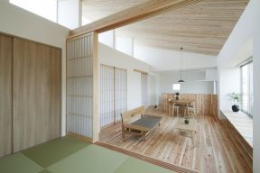 农村室内日式客厅装修设计效果图纸 