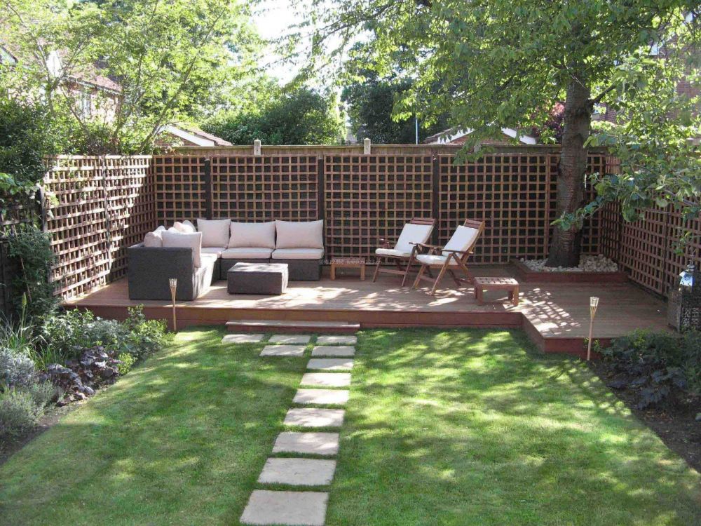 15平米别墅花园休闲躺椅设计图片2020