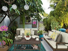 15平米别墅花园设计图 沙发椅子装修效果图片