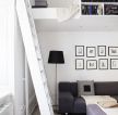 40平米公寓黑白简约小户型装修效果图