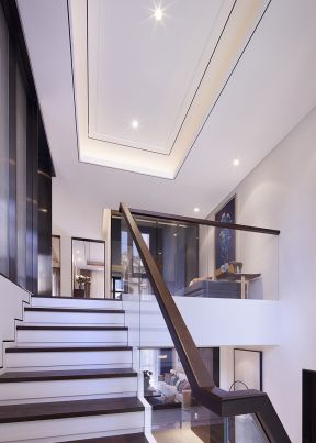 现代新中式风格装修图片 室内楼梯图片