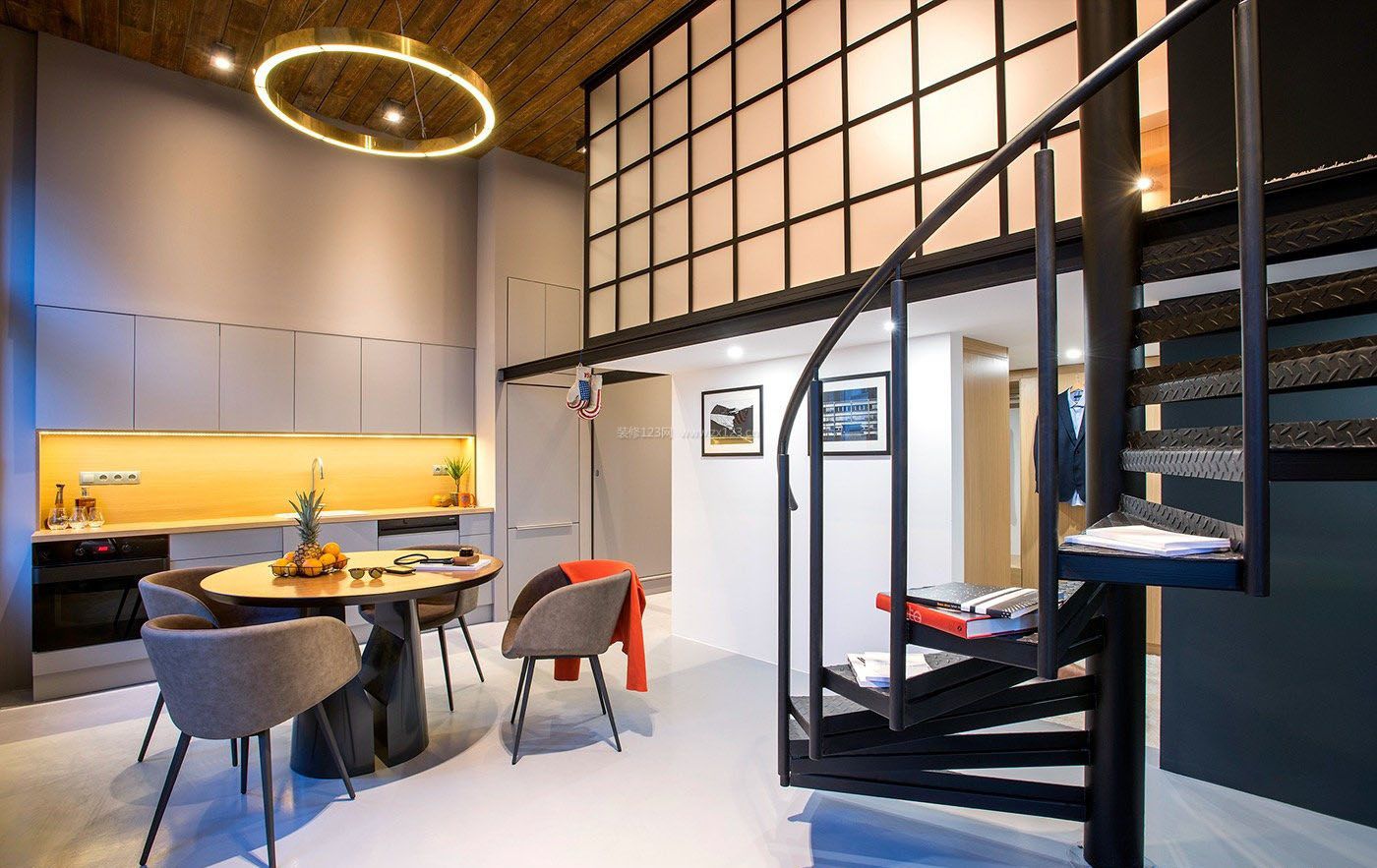 简单室内设计北欧餐厅装修平面效果图