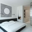 现代风格简单卧室床头背景墙效果图