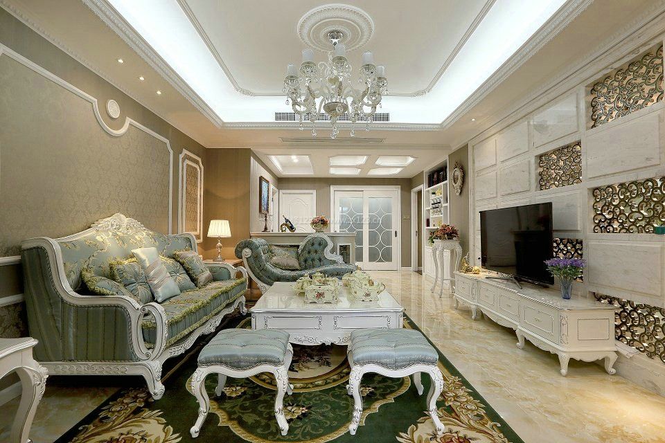 2023欧式经典客厅组合沙发装修效果图片