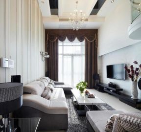 家装漂亮的客厅窗帘装修设计效果图片欣赏