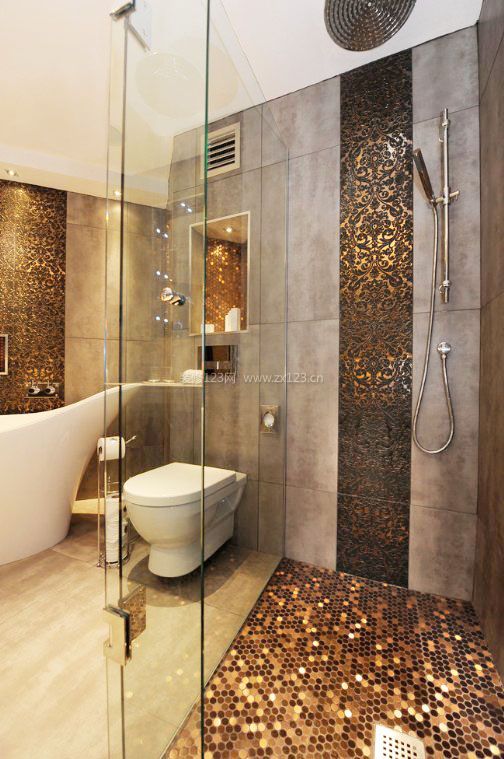 6平米卫生间浴室瓷砖效果图片2023
