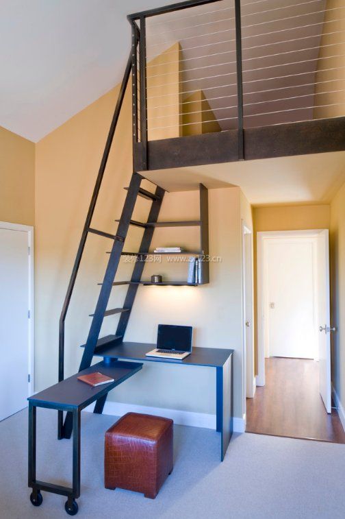 超小户型空间阁楼楼梯设计装修效果图