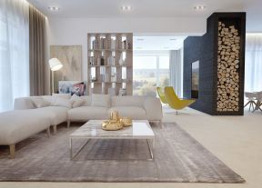 100平米房屋简单装修效果图 2020转角沙发床图片