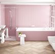 家庭卫生间粉紫色瓷砖图片大全