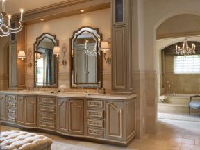 浴室柜图片大全 美式古典风格