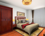 新中式卧室地毯装修效果图大全2023图片