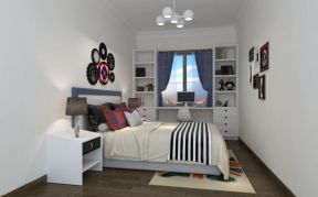 现代北欧风格装修效果图片 15平米卧室装修效果图片