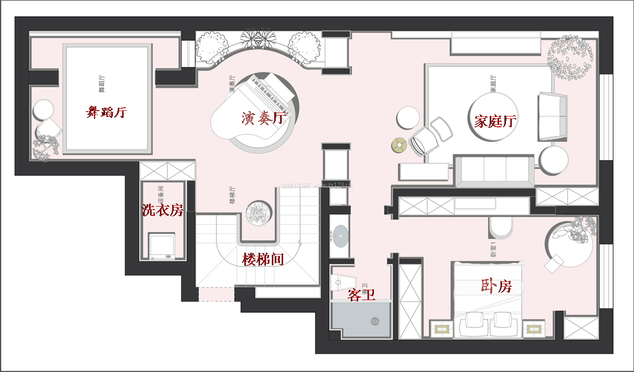 2020两层别墅户型图 独栋别墅户型图