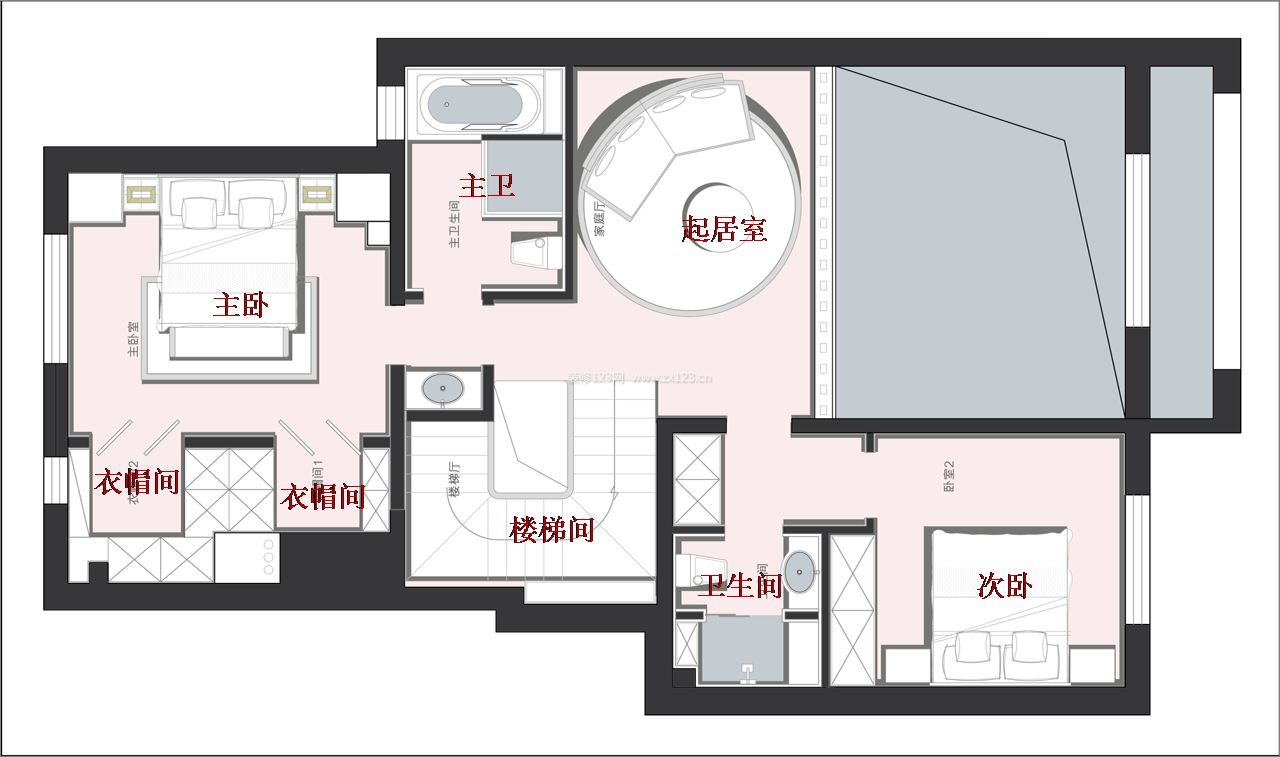 2023別墅三室戶型圖片欣賞