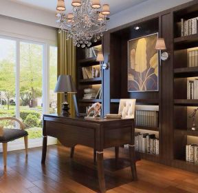 家庭办公室书柜效果图大全图片 -每日推荐