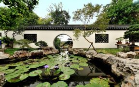 中式独栋别墅装修 2020庭院花园效果图