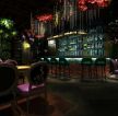 2023田园风格餐厅创意酒柜吧台装修效果图