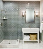 小卫生间淋浴房墙砖装修效果图片 