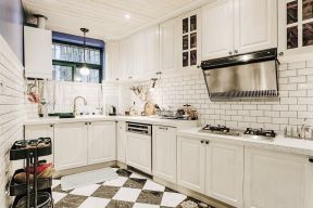 2023白色风格家庭小厨房设计家装图片 