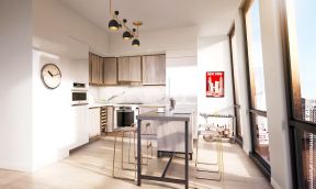 厨房中岛效果图 2020小户型厨房设计
