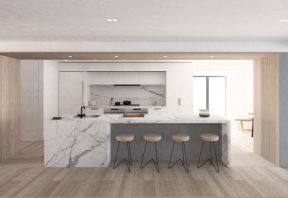 厨房中岛效果图 2020现代厨房瓷砖图片欣赏