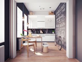 开放式厨房装修风格 2020北欧小厨房装修