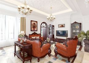 客厅吊灯图片大全 欧式古典客厅装修效果图
