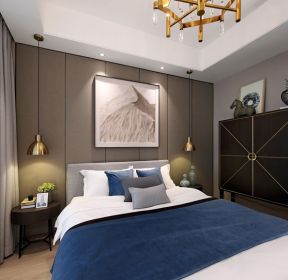 2020现代新中式卧室床头灯具装修效果图片欣赏-每日推荐
