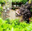 别墅屋顶花园绿色植物效果图