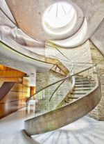 复式楼梯玻璃扶手创意设计效果图