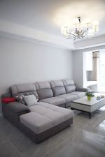 2023簡單現(xiàn)代家裝轉(zhuǎn)角沙發(fā)裝修效果圖片