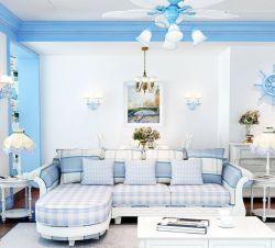 家庭阁楼客厅软装饰效果图_装修123效果图