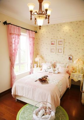 女生小卧室装修图片 2020美式田园家居卧室图片