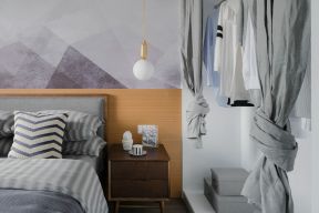现代北欧风格家装卧室床头灯效果图