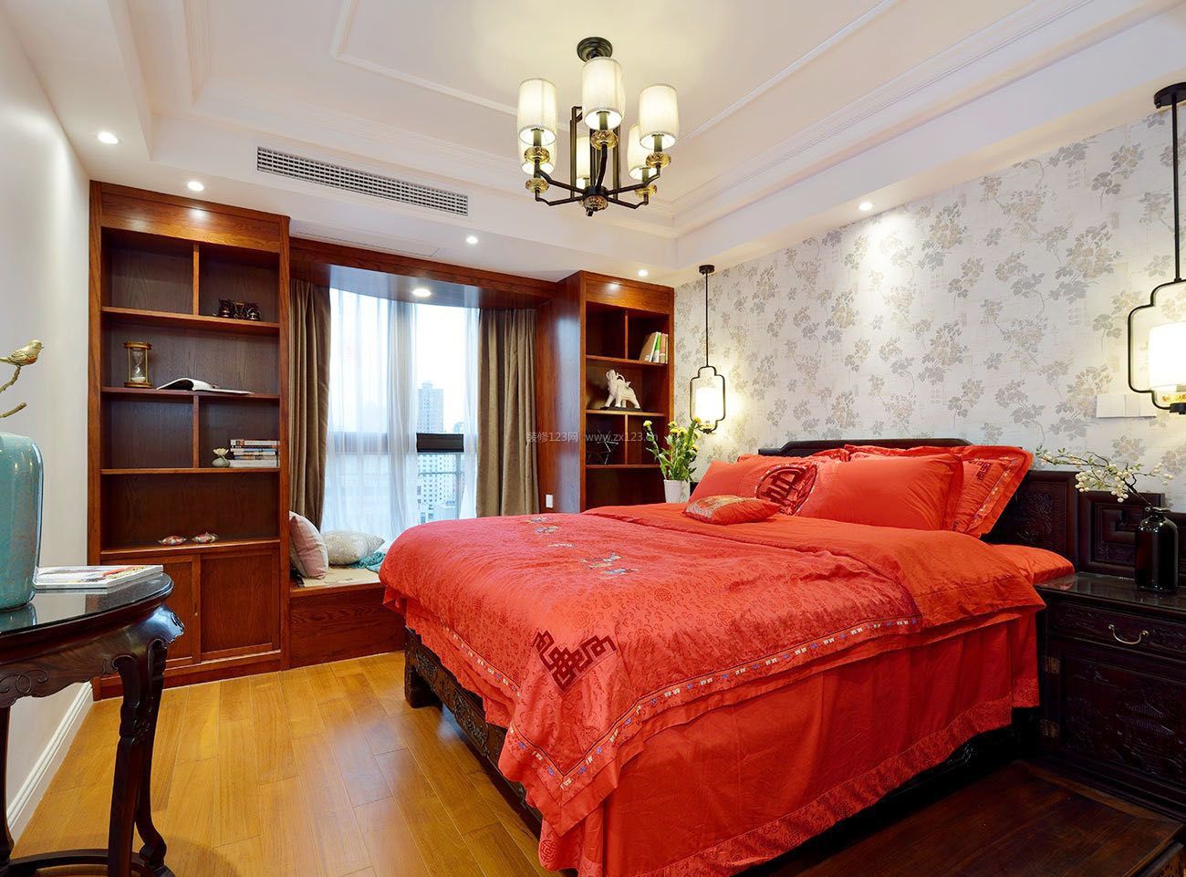 时尚主题婚房地中海风卧室地毯装修效果图 – 设计本装修效果图