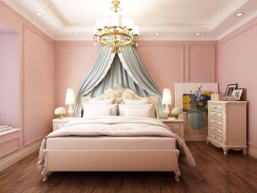 女生房间浪漫粉色设计实景图