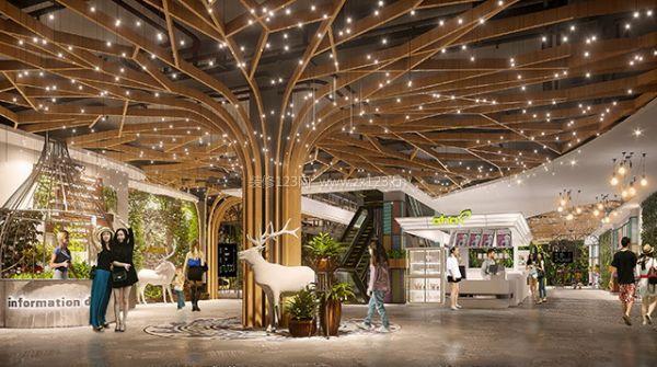 天霸设计的银川商场装修方案创新性与实用性俱