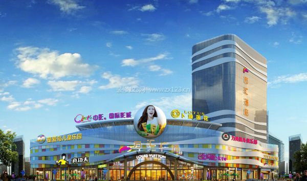 大型商業(yè)廣場裝修效果圖片