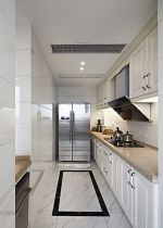 2023长方形厨房双开门冰箱装修效果图片